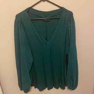 Lane Bryant Deep Green Blouse